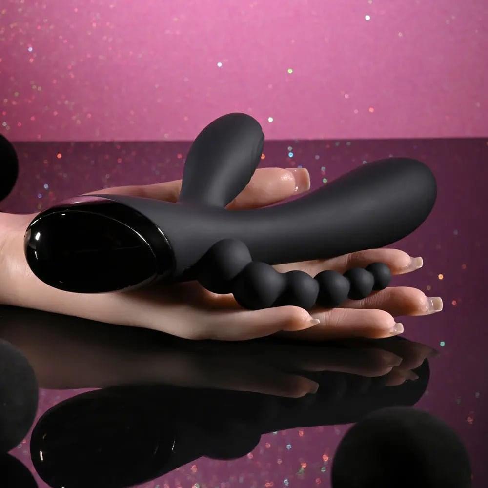 Selopa TRIPLE ACES -  19.7 cm USB Rechargeable Triple Stimulator Vibrator Selopa Discreet Intimate Essentials.