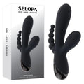 Selopa TRIPLE ACES -  19.7 cm USB Rechargeable Triple Stimulator Vibrator Selopa Discreet Intimate Essentials.