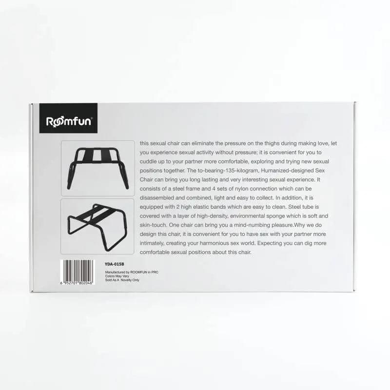 Sex Chair Adjustable Height Black PU Seat Daytona Discreet Intimate Essentials.