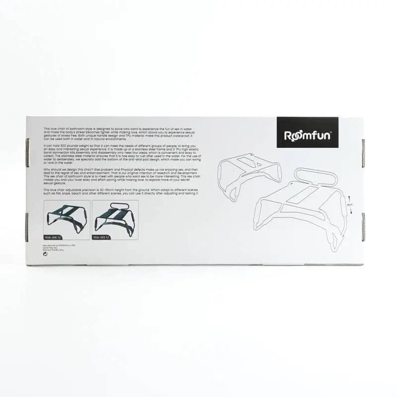 Sex Chair Adjustable Height Black w Arch Bridge Daytona Discreet Intimate Essentials.