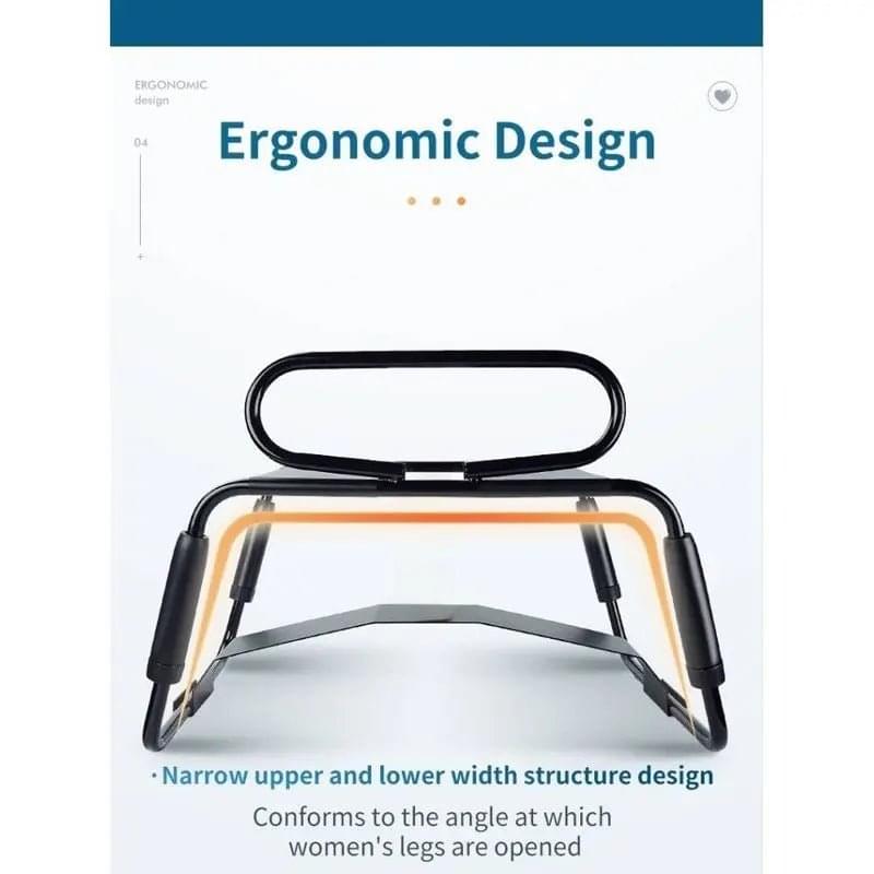 Sex Chair Adjustable Height Black w Handle and Arch Bridge Daytona Discreet Intimate Essentials.