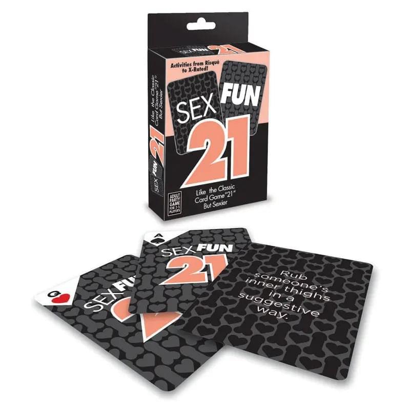 Sex Fun 21 - Adult Card Game Little Genie Discreet Intimate Essentials.