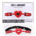 Sex & Mischief Amor Ball Gag - /Black Mouth Restraint Sportsheets Discreet Intimate Essentials.
