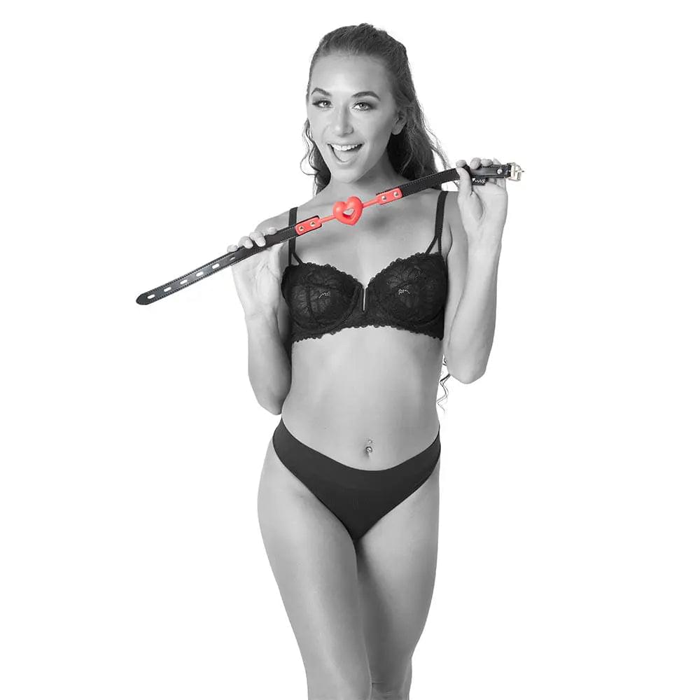 Sex & Mischief Amor Ball Gag - /Black Mouth Restraint Sportsheets Discreet Intimate Essentials.