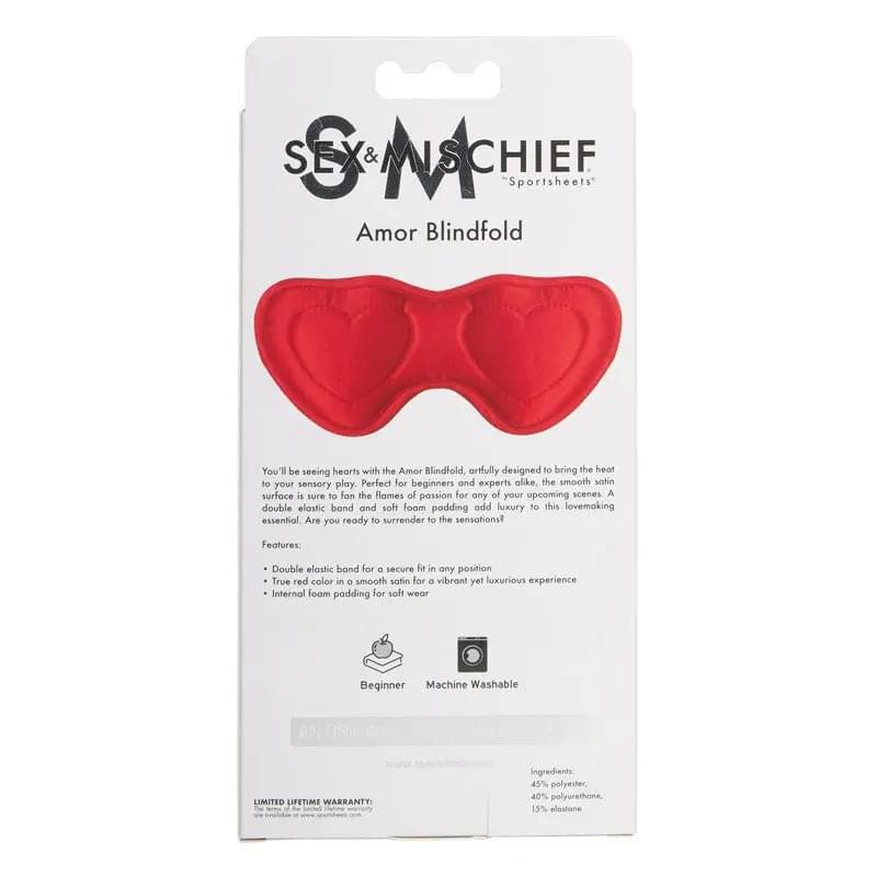 Sex & Mischief Amor Blindfold -  Padded Blindfold Sportsheets Discreet Intimate Essentials.