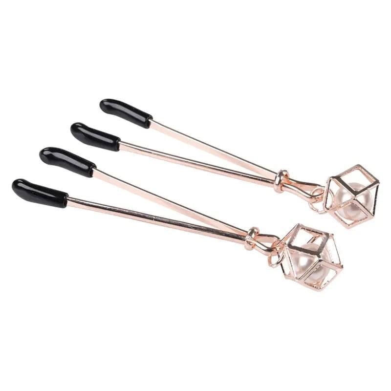 Sex & Mischief Brat Pearl Nipple Clips -  - Set of 2 Sportsheets Discreet Intimate Essentials.