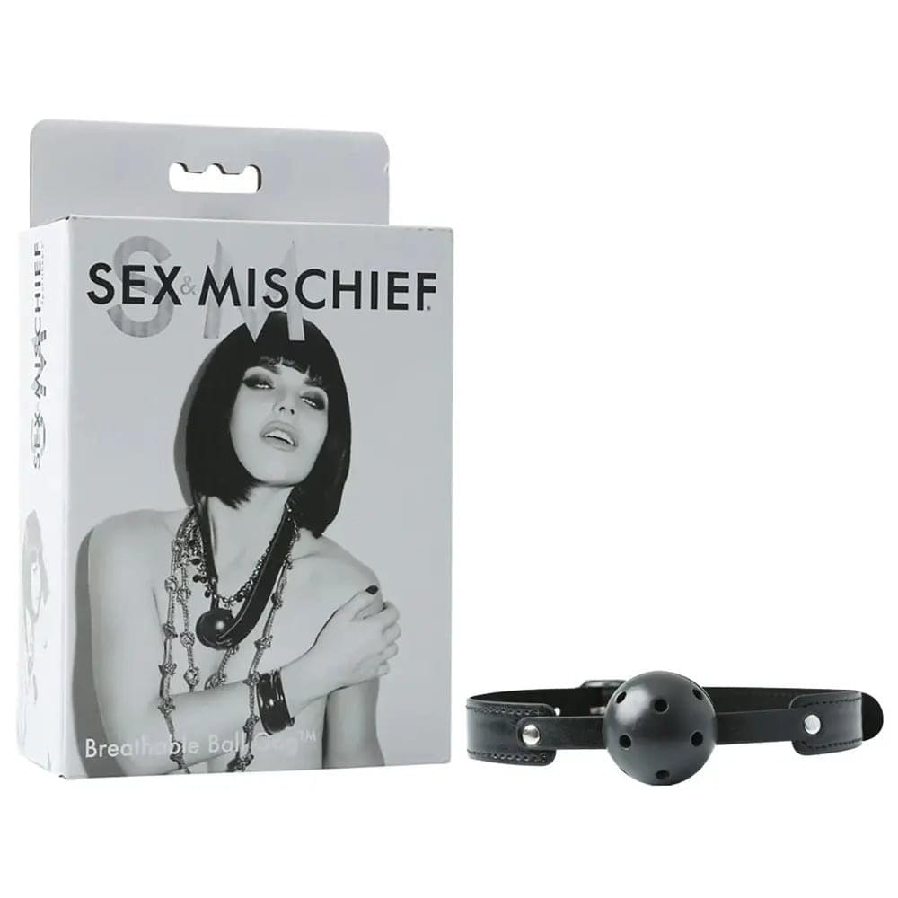 Sex & Mischief Breathable Ball Gag -  Mouth Restraint Sportsheets Discreet Intimate Essentials.