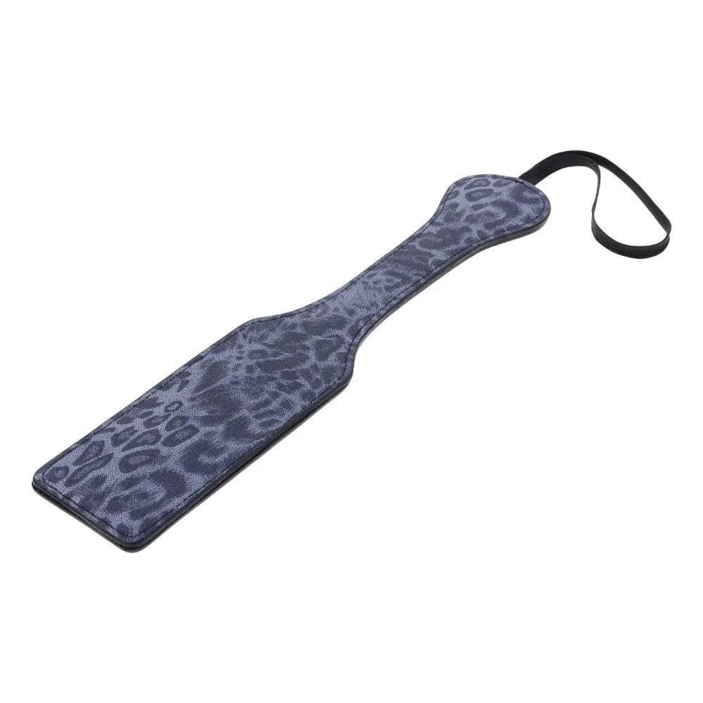 Sex & Mischief Cougar Studded Paddle - Navy  Paddle with Gold Studs Sportsheets Discreet Intimate Essentials.