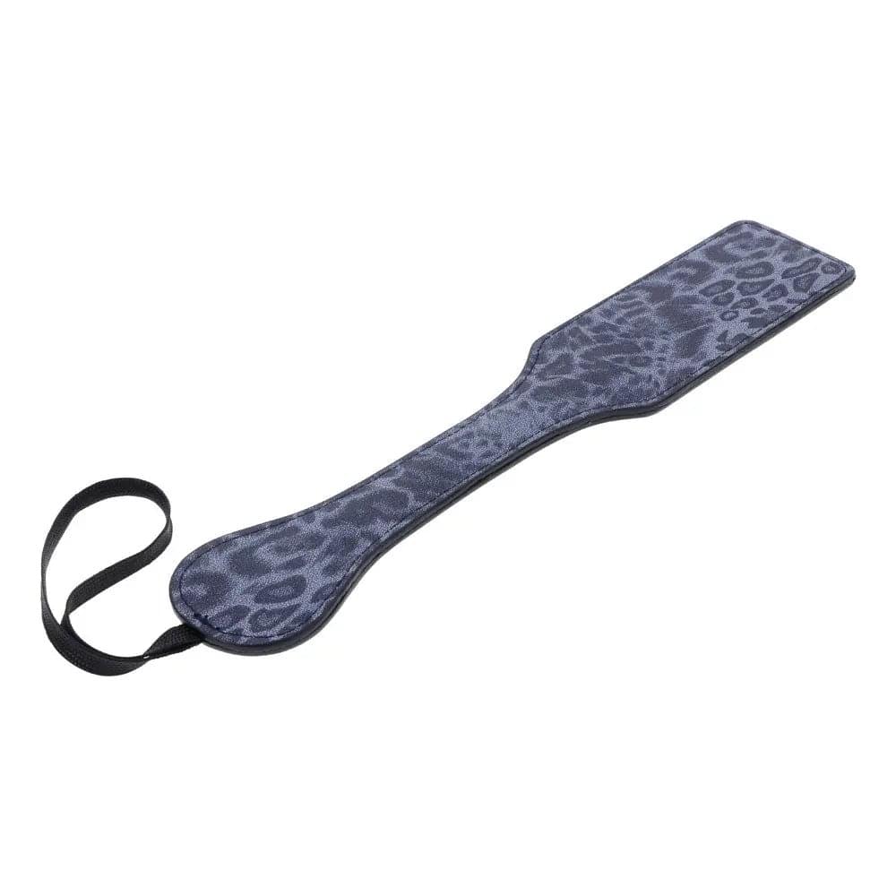 Sex & Mischief Cougar Studded Paddle - Navy  Paddle with Gold Studs Sportsheets Discreet Intimate Essentials.