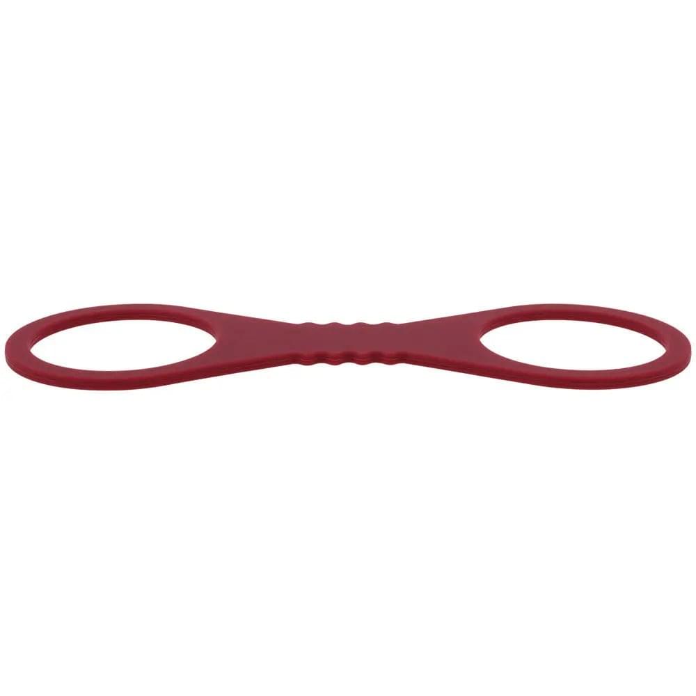 Sex & Mischief Enchanted Large Silicone Cuffs - Burgundy Large Restraints Sportsheets Discreet Intimate Essentials.