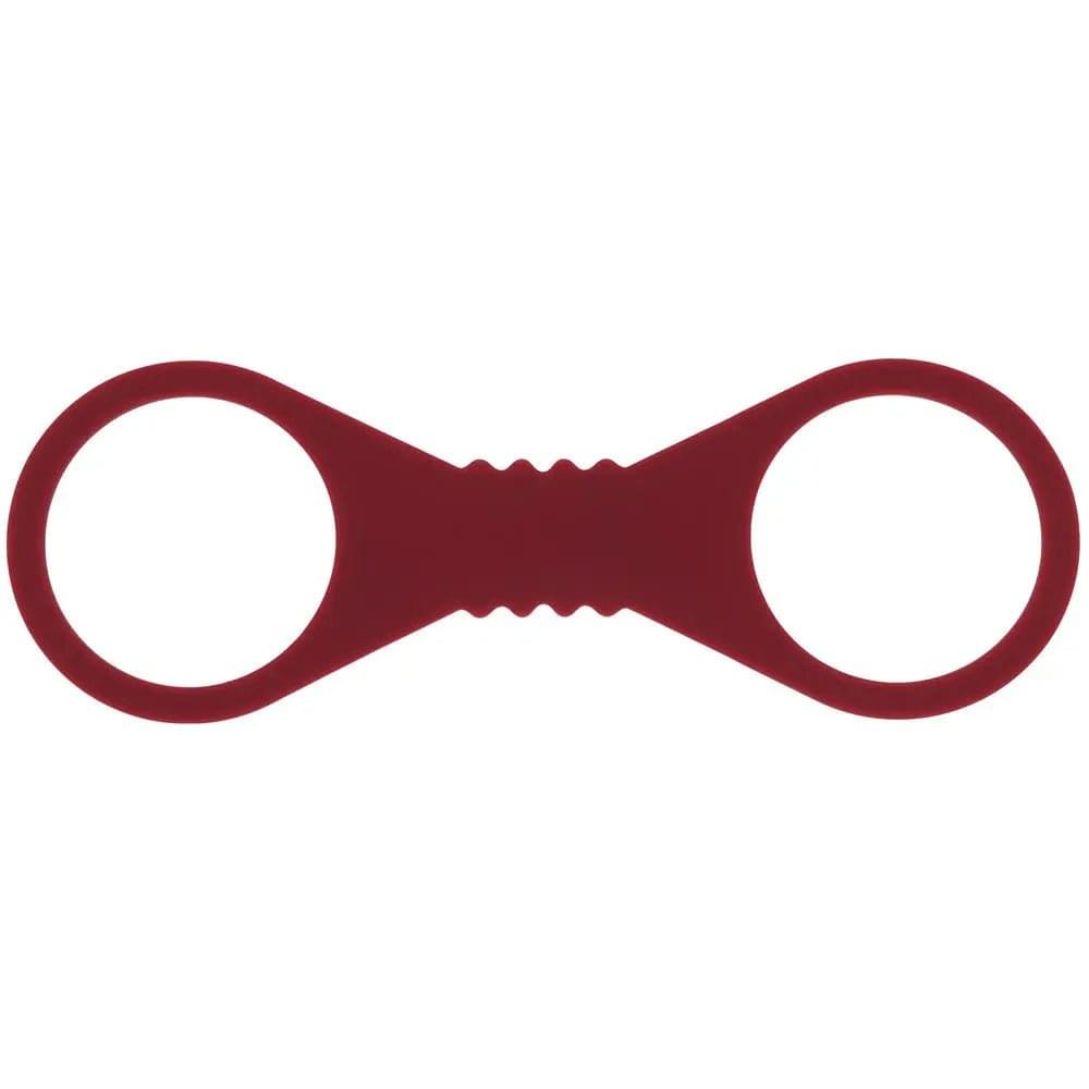 Sex & Mischief Enchanted Large Silicone Cuffs - Burgundy Large Restraints Sportsheets Discreet Intimate Essentials.