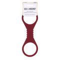 Sex & Mischief Enchanted Large Silicone Cuffs - Burgundy Large Restraints Sportsheets Discreet Intimate Essentials.