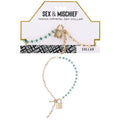 Sex & Mischief Indica Crystal Day Collar - Gold/Emerald Lockable Collar Sportsheets Discreet Intimate Essentials.