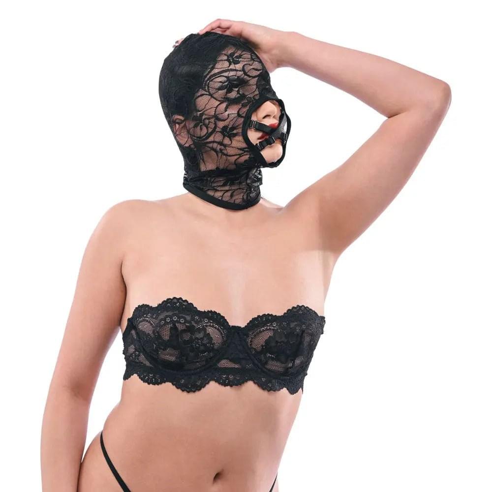 Sex & Mischief Lace Hush Hood -  Hood Sportsheets Discreet Intimate Essentials.