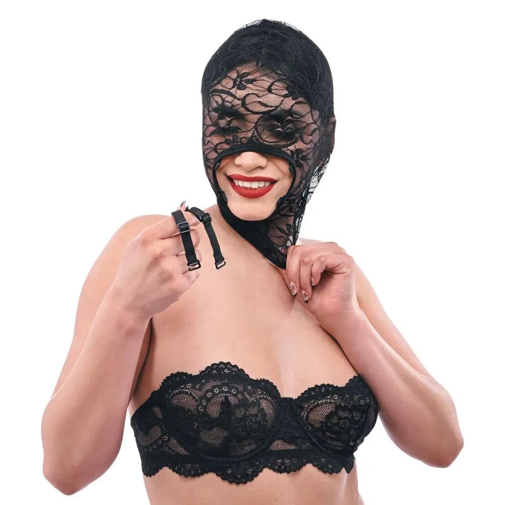 Sex & Mischief Lace Hush Hood -  Hood Sportsheets Discreet Intimate Essentials.