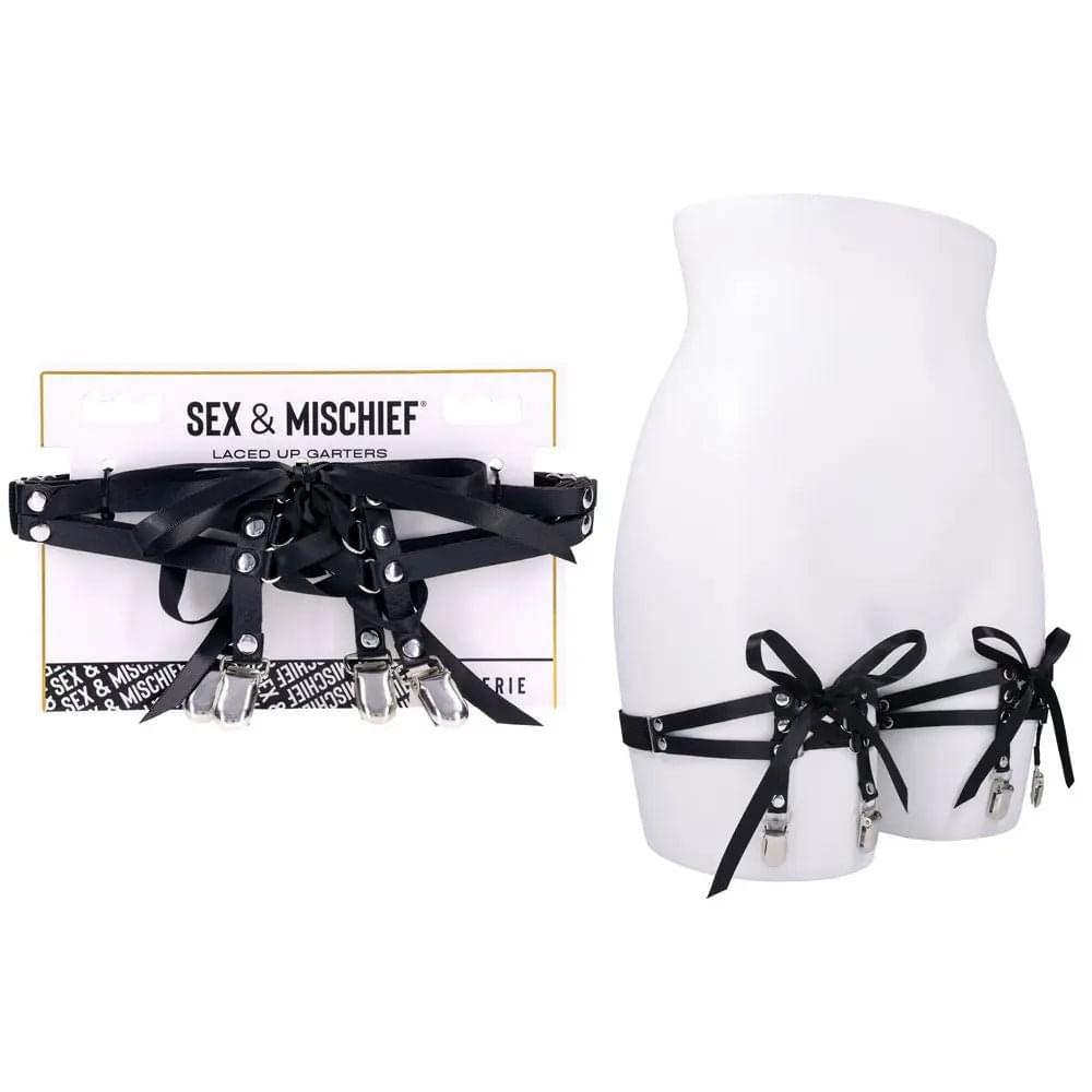 Sex & Mischief Laced Up Garters -  Garters Sportsheets Discreet Intimate Essentials.