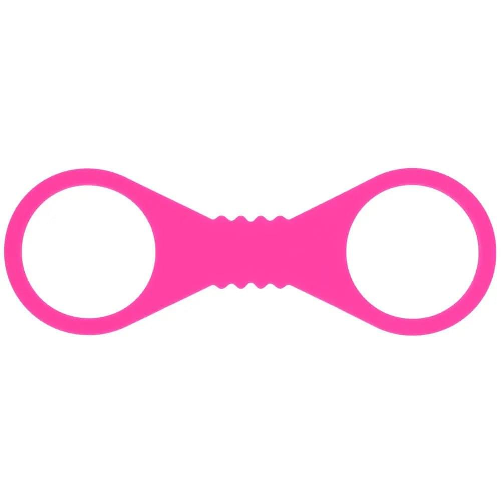 Sex & Mischief Large Hot  Silicone Cuffs - Hot  Large Restraints Sportsheets Discreet Intimate Essentials.