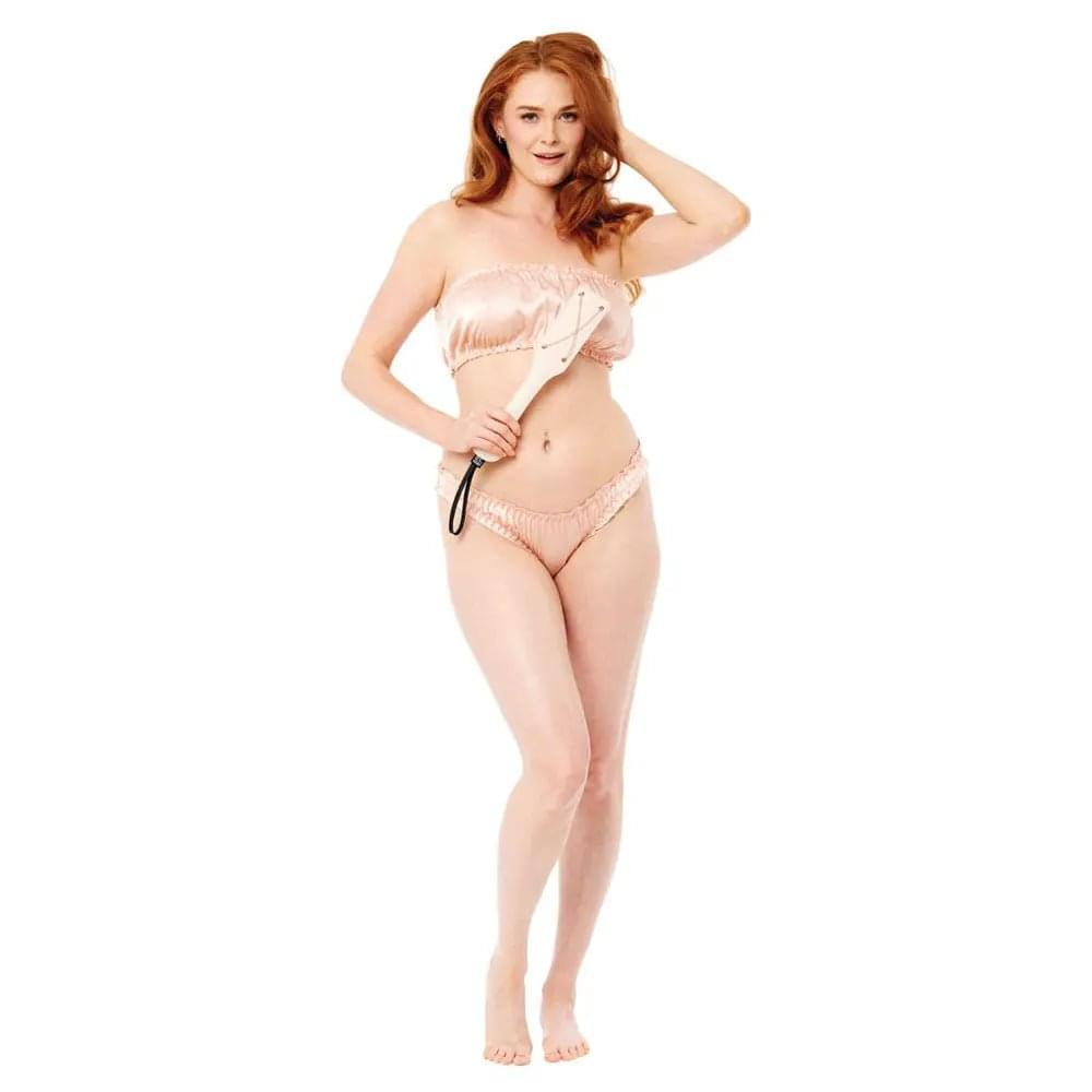 Sex & Mischief Peaches n CreaMe Chain Impressions Paddle - Peach Spanking Paddle Sportsheets Discreet Intimate Essentials.
