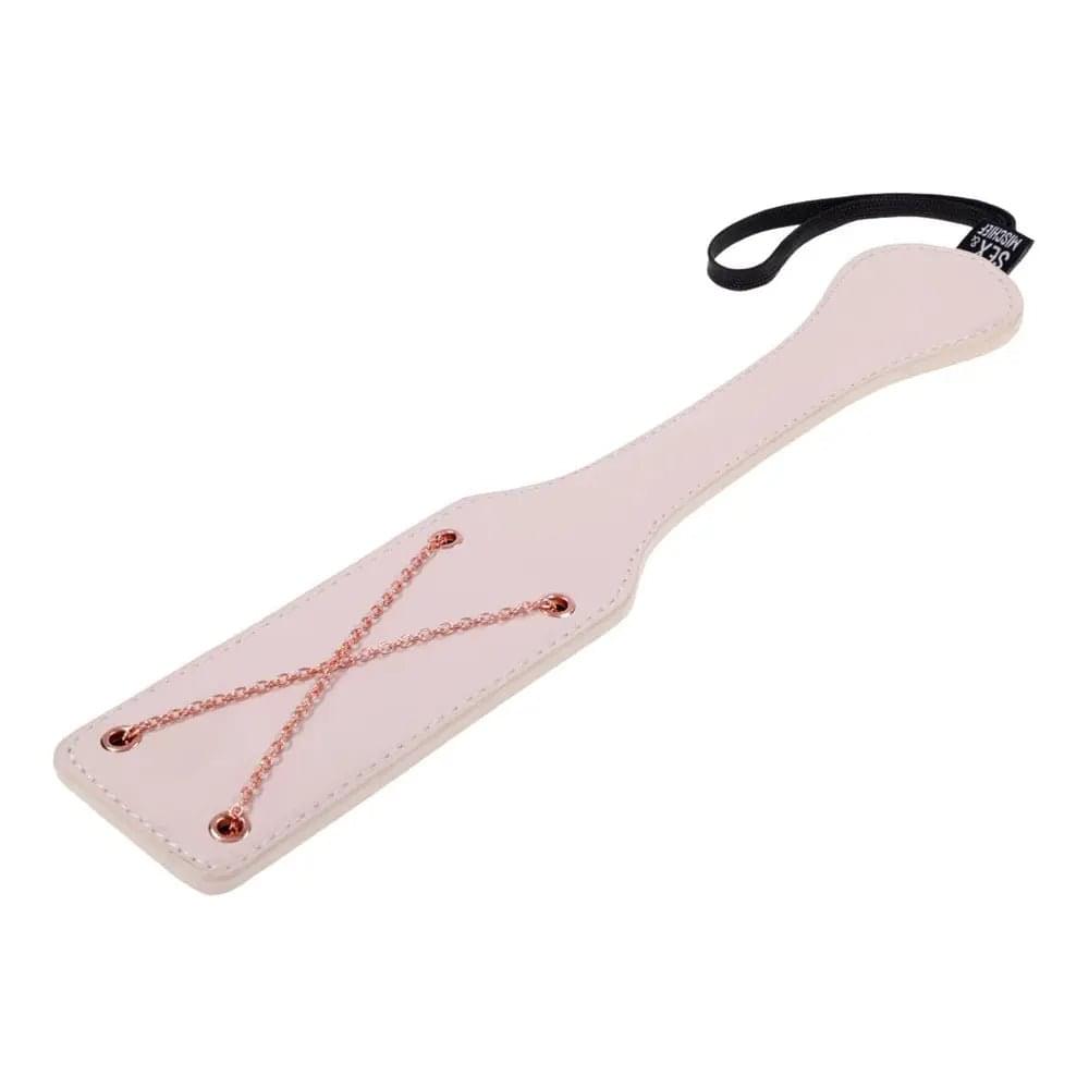 Sex & Mischief Peaches n CreaMe Chain Impressions Paddle - Peach Spanking Paddle Sportsheets Discreet Intimate Essentials.