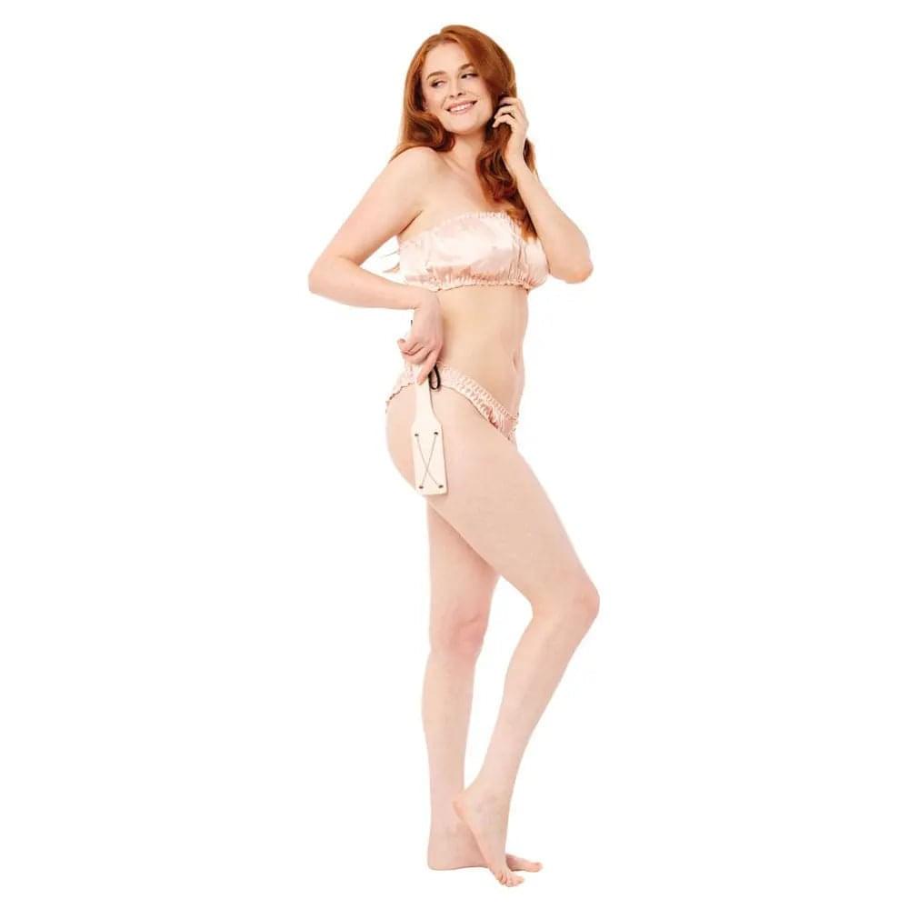 Sex & Mischief Peaches n CreaMe Chain Impressions Paddle - Peach Spanking Paddle Sportsheets Discreet Intimate Essentials.