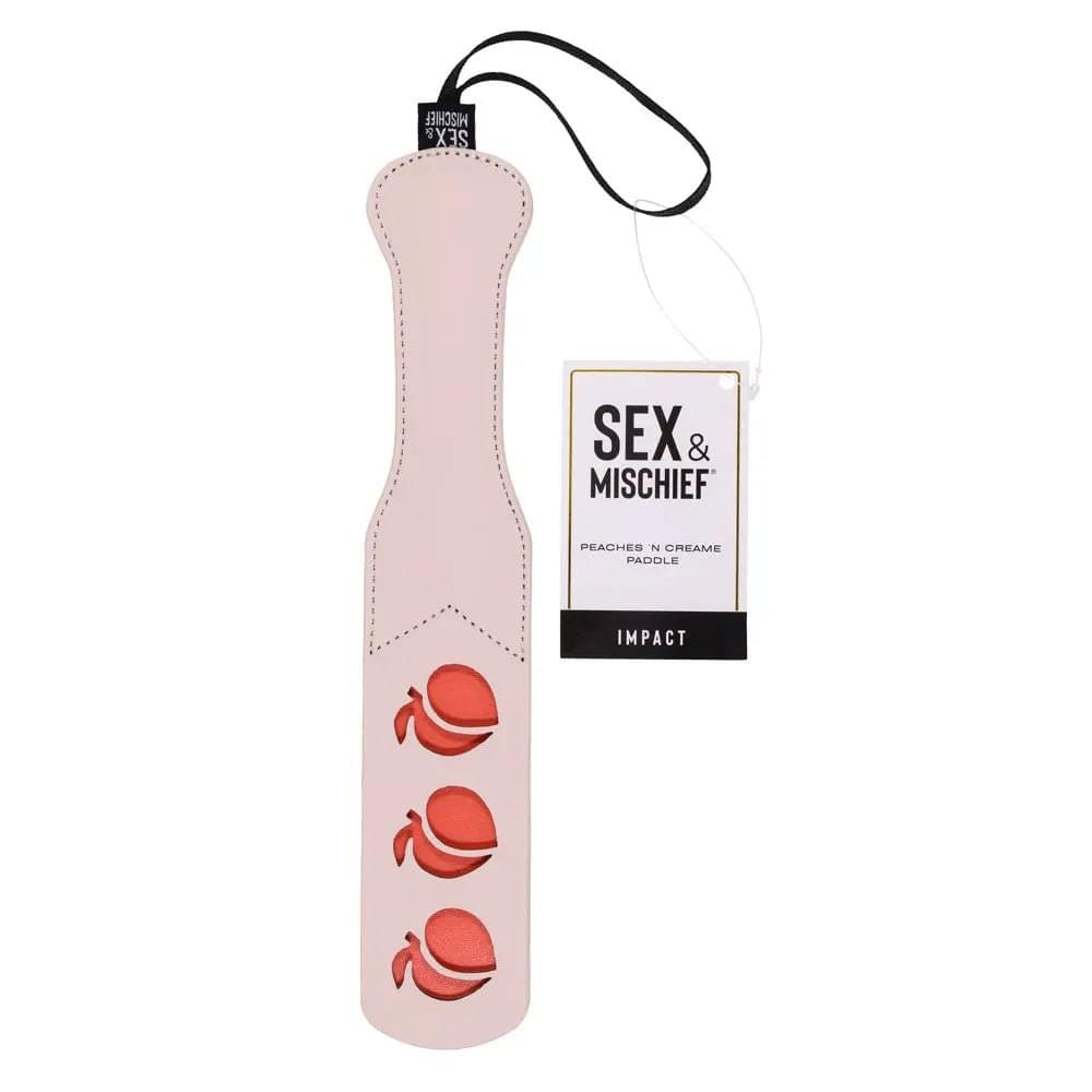 Sex & Mischief Peaches n CreaMe Impression Paddle - Peach Spanking Paddle Sportsheets Discreet Intimate Essentials.