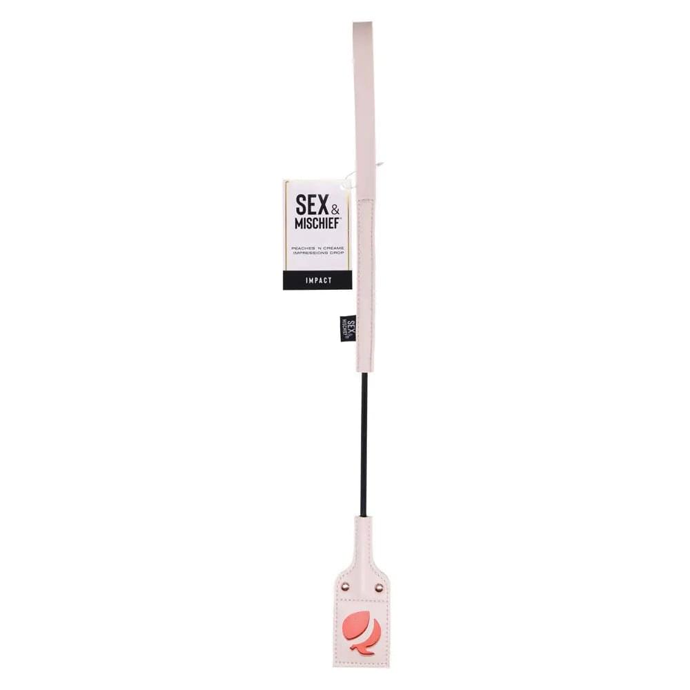 Sex & Mischief Peaches n CreaMe Impressions Crop - Peach 53 cm Crop Whip Sportsheets Discreet Intimate Essentials.