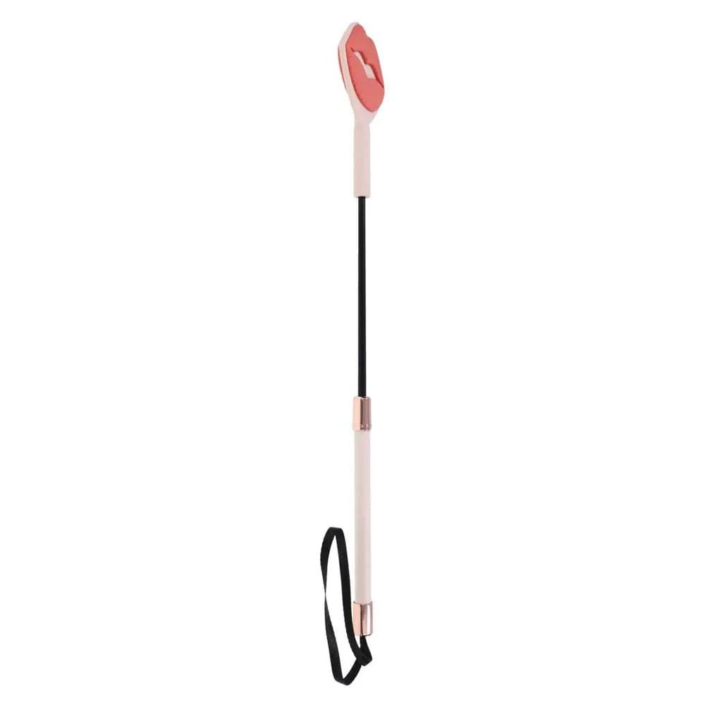 Sex & Mischief Peaches n CreaMe Kiss Crop - Peach Lip Tipped Crop Whip Sportsheets Discreet Intimate Essentials.