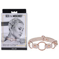 Sex & Mischief Peaches n CreaMe Ring Day Collar - Peach Bondage Collar Sportsheets Discreet Intimate Essentials.