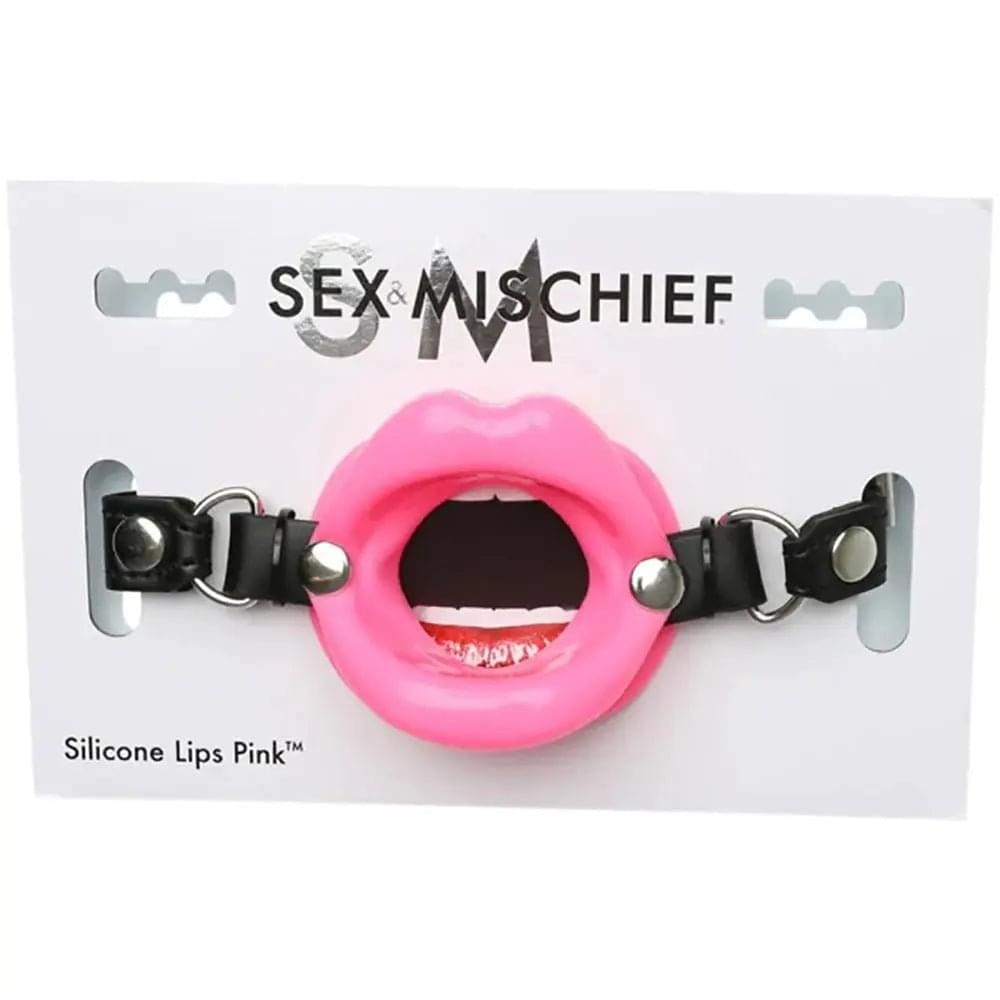 Sex & Mischief Silicone Lips Mouth Gag -  -  Mouth Restraint Sportsheets Discreet Intimate Essentials.