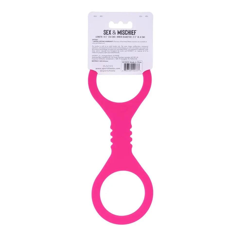 Sex & Mischief Small Hot  Silicone Cuffs - Hot  Small Restraints Sportsheets Discreet Intimate Essentials.