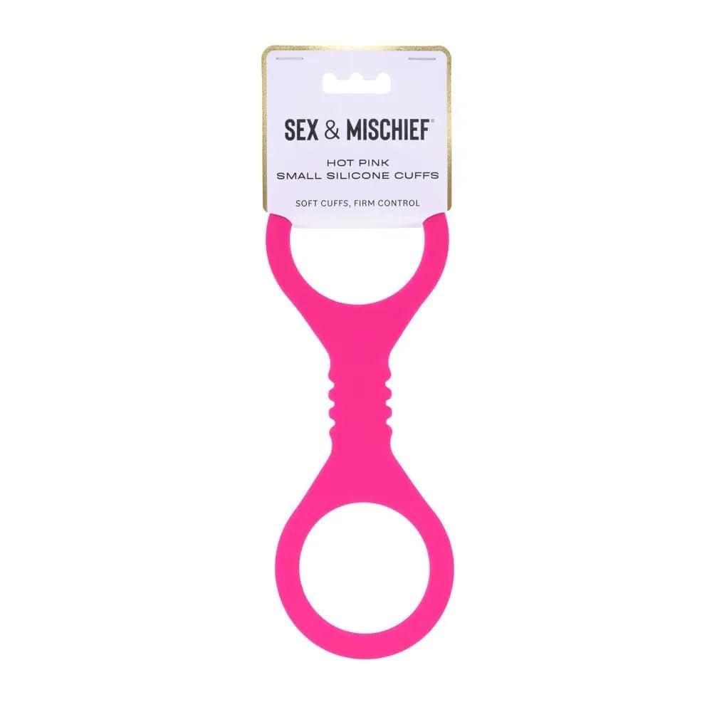 Sex & Mischief Small Hot  Silicone Cuffs - Hot  Small Restraints Sportsheets Discreet Intimate Essentials.