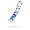 Sexus Glass Dildo Blue Tip 18cm Sexus Glass Discreet Intimate Essentials.