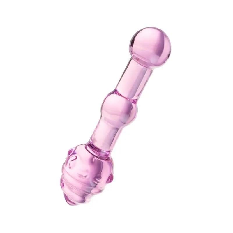 Sexus Glass Dildo Pink 17cm Sexus Glass Discreet Intimate Essentials.