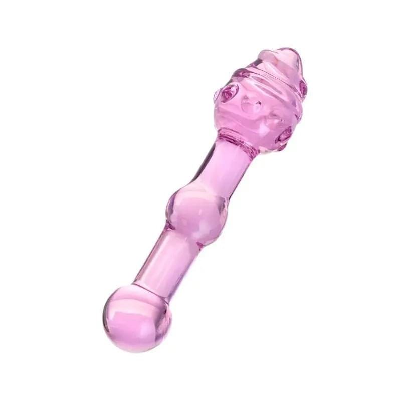 Sexus Glass Dildo Pink 17cm Sexus Glass Discreet Intimate Essentials.