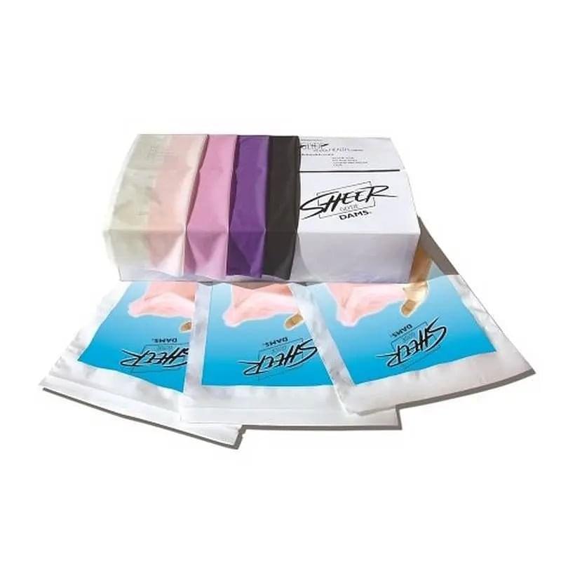Sheer Dams 100 Pc Mixed Box Colours Flavours Four Seasons Discreet Intimate Essentials.