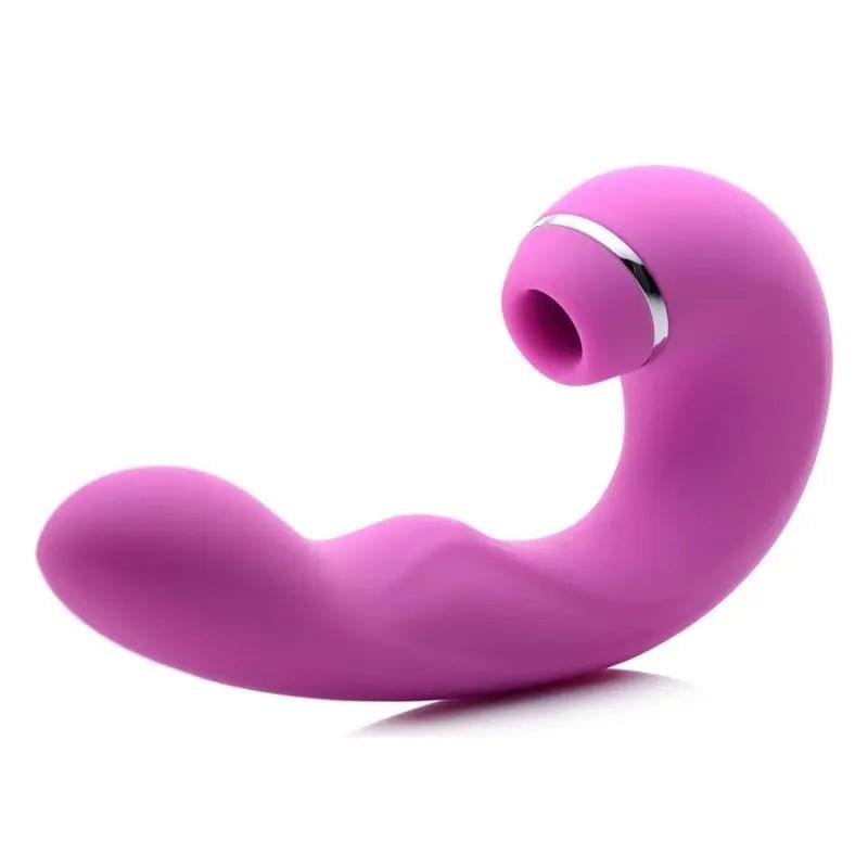Shegasm 5 Star 10X Tapping G-Spot Vibe w Suction Pink Shegasm Discreet Intimate Essentials.