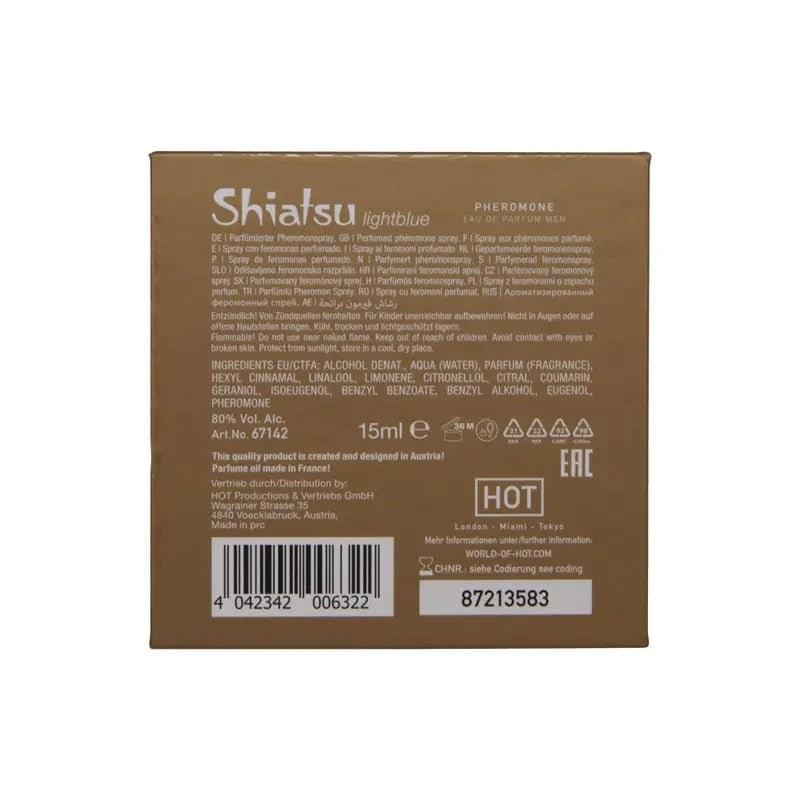 Shiatsu Pheromone Eau De Parfum Men - Light  - Pheromone Fragrance for Men - 15 ml Hot Production Discreet Intimate Essentials.