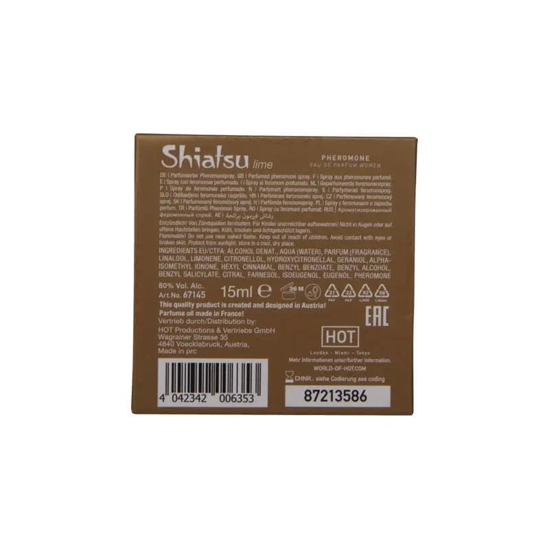 Shiatsu Pheromone Eau De Parfum Women - Lime - Pheromone Fragrance for Women - 15 ml Hot Production Discreet Intimate Essentials.