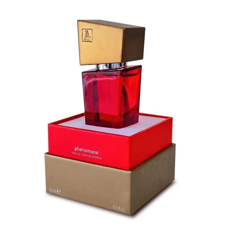 Shiatsu Pheromone Fragrance Woman Red 15ml Shiatsu Discreet Intimate Essentials.