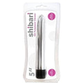 Shibari 10X Pulsations Vibrator 5in Silver Shibari Discreet Intimate Essentials.
