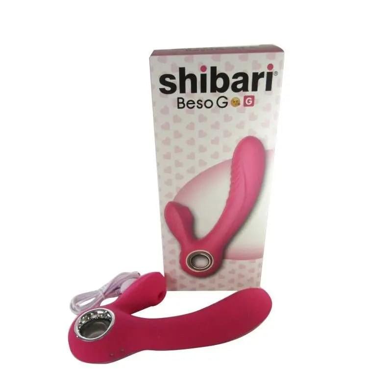 Shibari Beso G G-Spot and Clitoral Vibrator Pink Shibari Discreet Intimate Essentials.