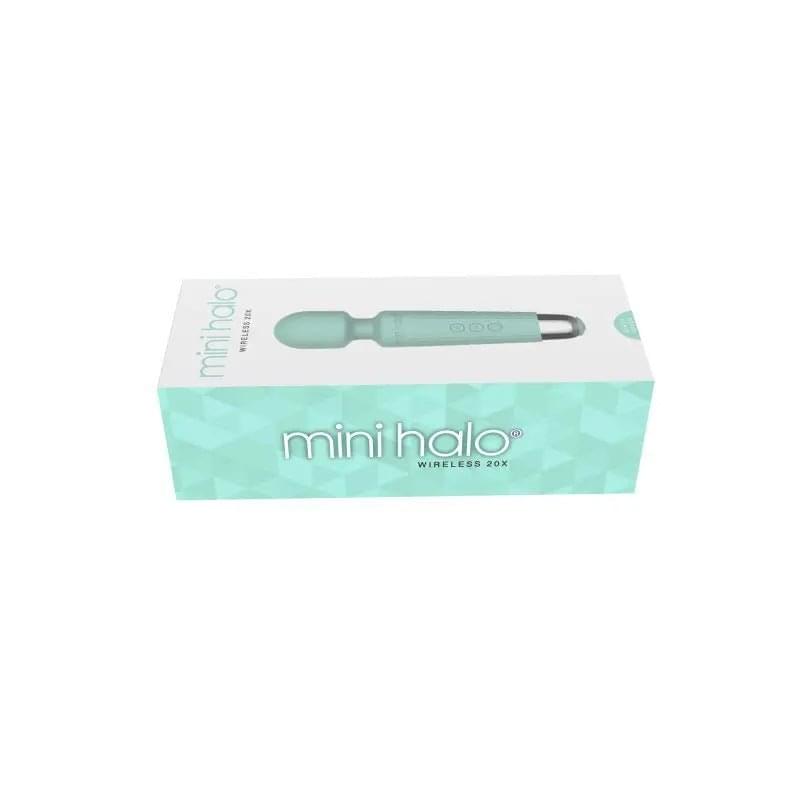 Shibari Mini Wand Halo 20X Minty Green Shibari Discreet Intimate Essentials.