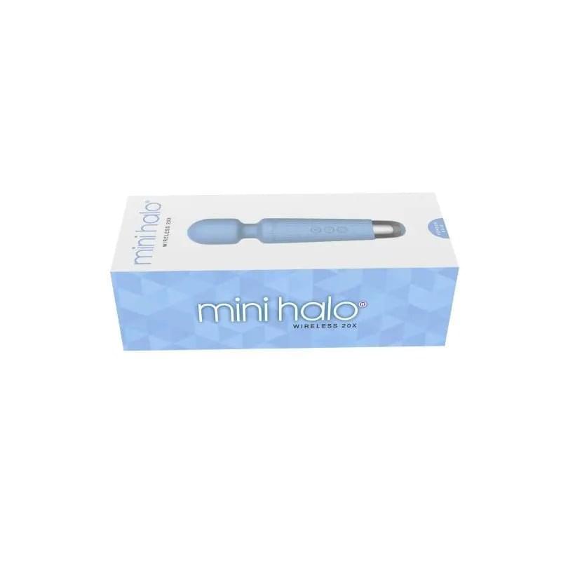 Shibari Mini Wand Halo 20X Powder Blue Shibari Discreet Intimate Essentials.