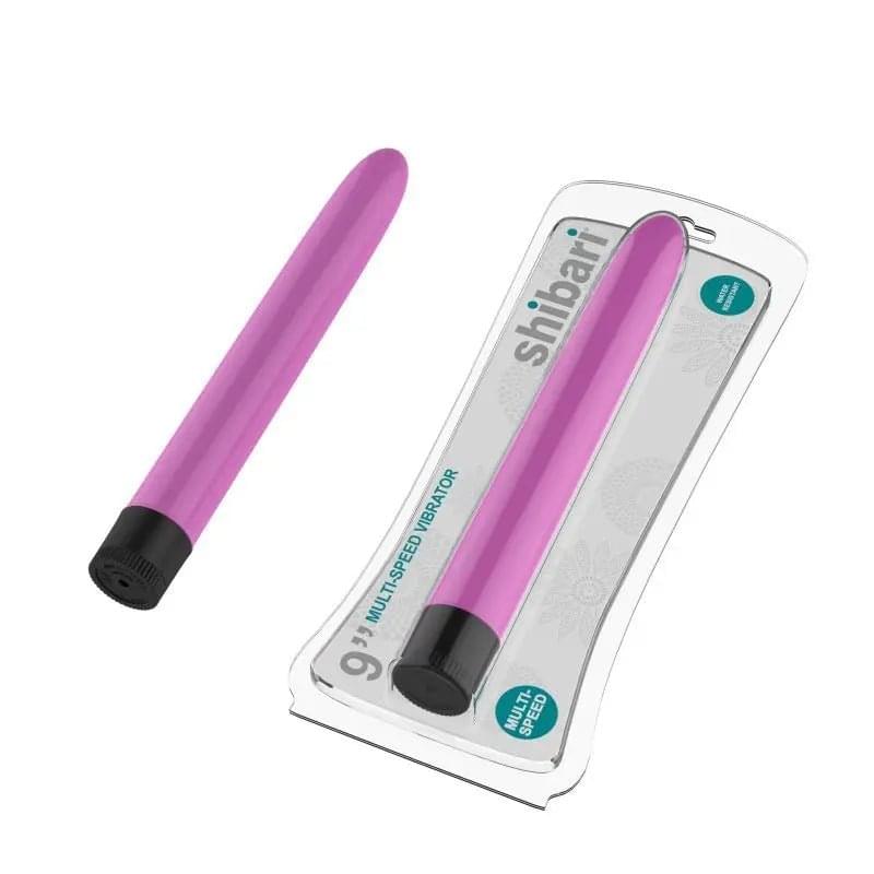 Shibari Multi-Speed Vibrator 9in Pink Shibari Discreet Intimate Essentials.