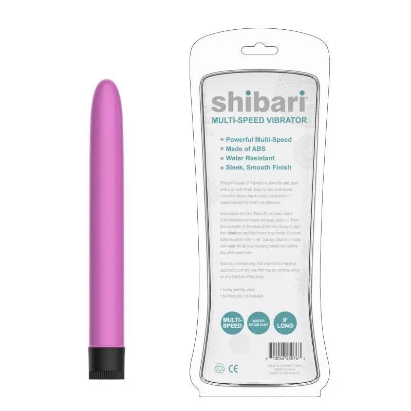 Shibari Multi-Speed Vibrator 9in Pink Shibari Discreet Intimate Essentials.