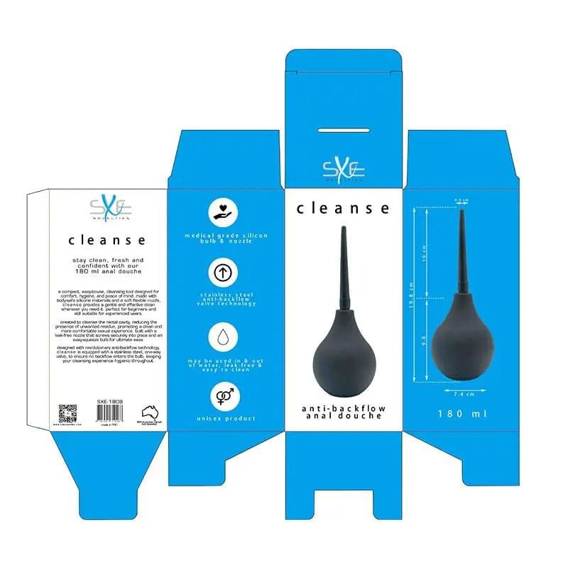 Silicone Anti Backflow Douche 224ml SXE Discreet Intimate Essentials.