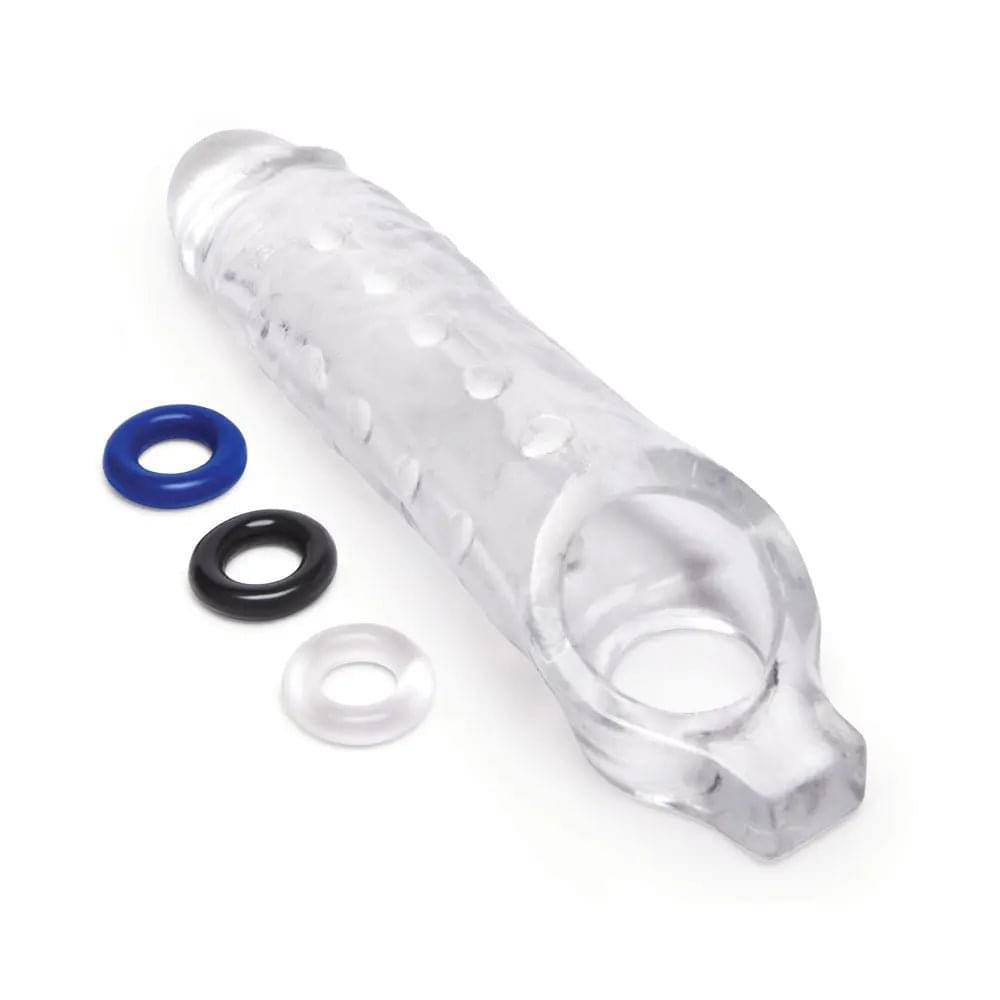 Size Up 1 Inch See-Thru Stretch Penis Extender -  2.5 cm (1'') Penis Extension Sleeve Xgen Products Discreet Intimate Essentials.