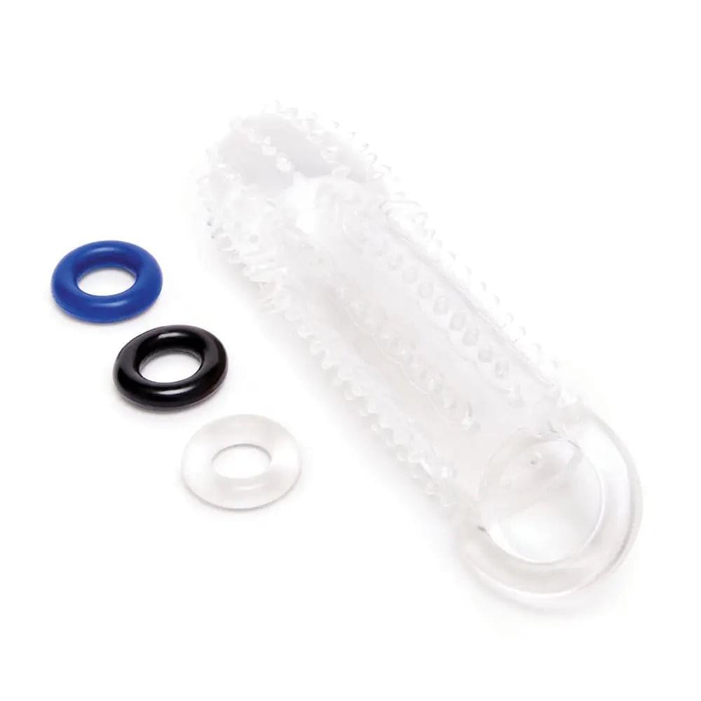 Size Up 1.5 Inch See-Thru Stretch Penis Extender -  3.8 cm (1.5'') Penis Extension Sleeve Xgen Products Discreet Intimate Essentials.