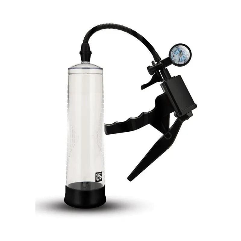 Size Up Ergonomic Trigger Penis Pump with Pressure Gauge -  Penis Pump Xgen Products Discreet Intimate Essentials.
