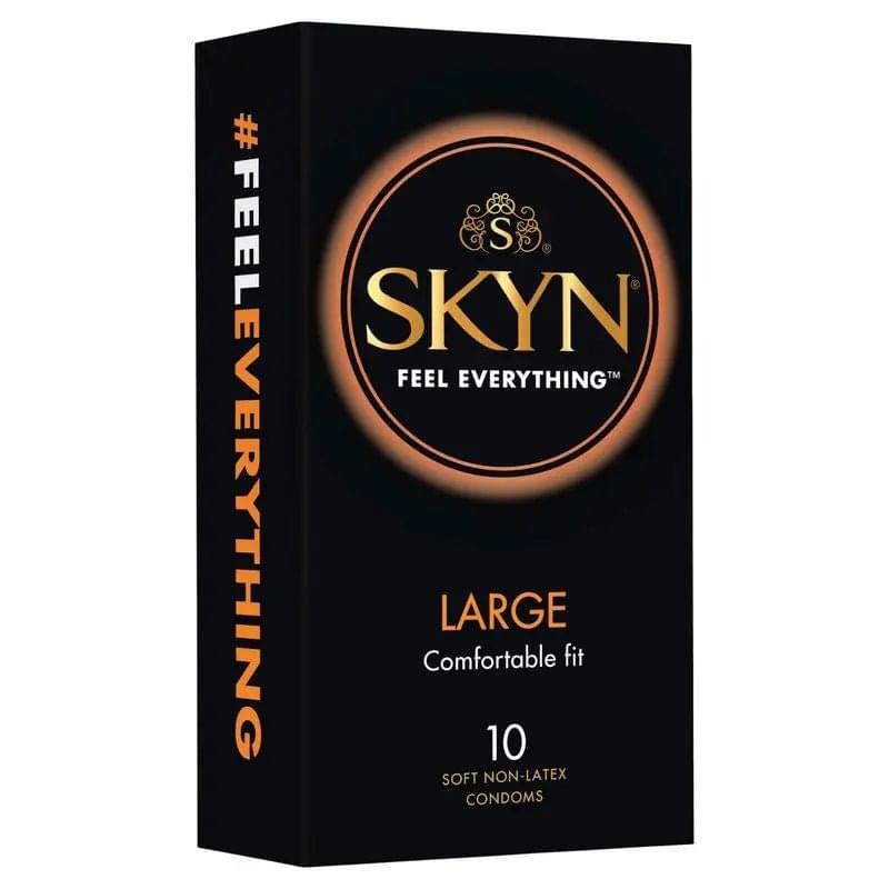 SKYN Large Condoms 10 Pc LifeStyles Discreet Intimate Essentials.